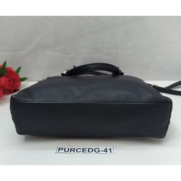 Kate Spade New York Black Pebbled Leather Zipper Closure Crossbody Shoulder Bag - Picture 7 of 16